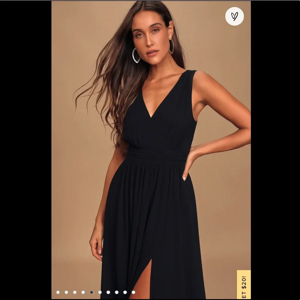 Lulus Thoughts of Hue Maxi Dress Black Size XL BRAND NEW WITH TAGS NEVER WORN! - Picture 7 of 8